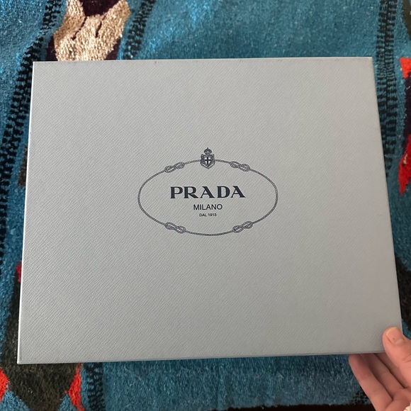 Prada platform peep toe heels, gorgeous red with cork - Picture 2 of 7